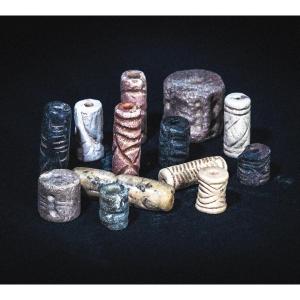 Lot Of Antique Cylinder Seals - Near East - 1st Millennium Bc
