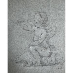 French School, 18th Century, Putto, Angel
