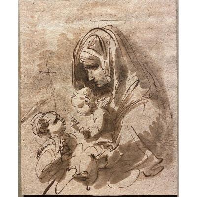 Giuseppe Bernardino Bison - Madonna And Child