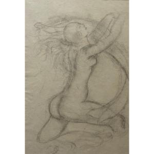 Aristide Maillol - The Wave - Pencil On Paper
