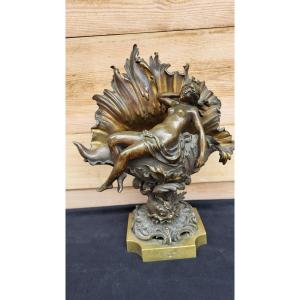 Bronze Statue Of Venus Rising From The Waters, 19th Century 