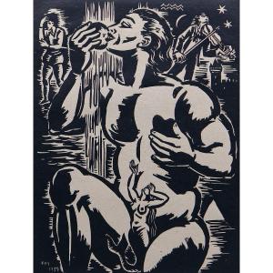 Frans Masereel (1889-1972), Sous Les Signes Du Zodiaque, Series Of 12 Woodcuts, Paris 1940