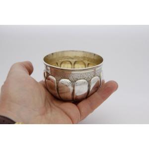 Solid Silver Goblet, Silversmith Tobias Remshardt In Augsburg, 1731-1733