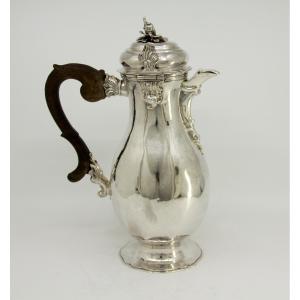 Large Silver Coffee Pot - Johann Georg Kloss, Master In 1738 - Augsburg, 1759-1761