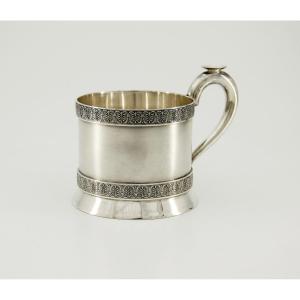 Silver Glass-holder N°1 - Grachev Brothers, Court Suppliers - St-petersburg, Circa 1900