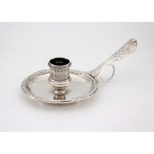 Solid Silver Hand Candlestick - Jean-ange Loque - Louis XVI Period - Paris, 1787-1788