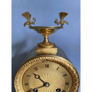 Mini Empire Clock With Butterflies, Height 26.
