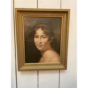 Madame Récamier, Oil On Canvas, Framed