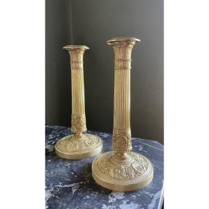 Empire Candlesticks By Gérard-jean Galle, Gf Brand