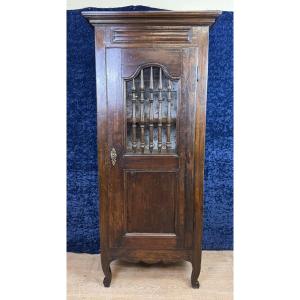 Louis XV Period Bonnetière In Solid Oak Circa 1750