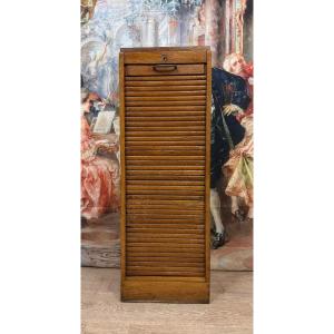 Solid Wood Curtain Filing Cabinet