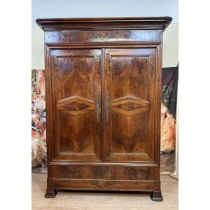 Burgundy Cabinet In Solid Walnut