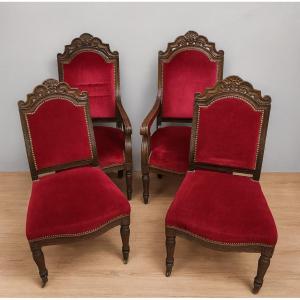 Restoration Period Living Room In Mahogany 