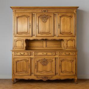 Very Important Louis XV Style Sideboard In Cherry Wood 
