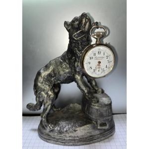 Watch Holder Signed Charles Valton With His Watch