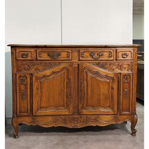 Louis XV Style Provençal Sideboard In Walnut / 160cm Long