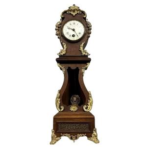 Master Clock Featuring A Parquet Regulator In Wood And Gilded Bronze