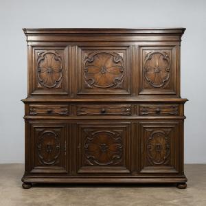 Important Renaissance Style Walnut Sideboard 