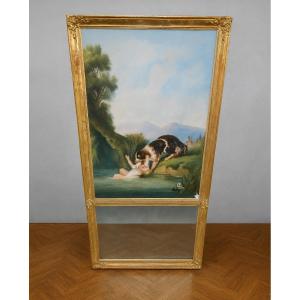 Large Trumeau Mirror From The Napoleon III Period