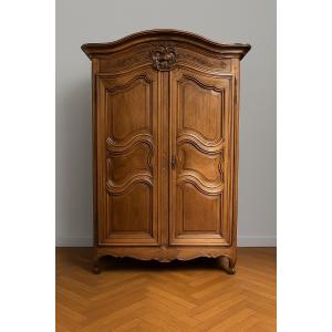 Louis XV Period Walnut Wardrobe