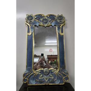 Art Nouveau Style Mirror Based On The Creations Of Mucha