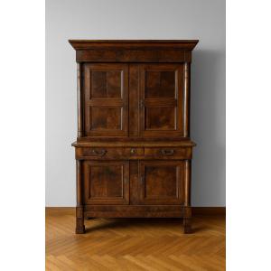 Empire Period Two-part Walnut Sideboard