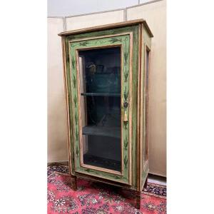 Venetian Display Case In Painted Wood