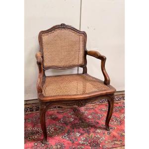 Louis XV Period Provençal Armchair In Carved Walnut (c)
