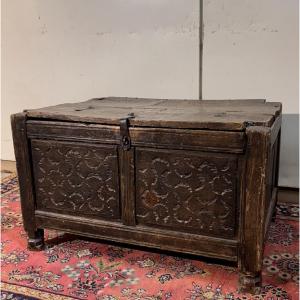 Asia 18th Century: Carved Wooden Chest