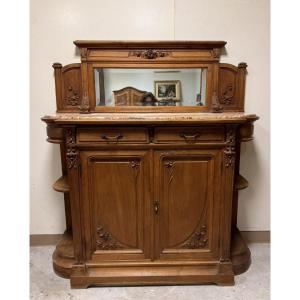 After Gauthier Poinsignon Art Nouveau Period Sideboard From The Nancy School In Walnut