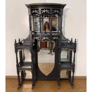 Large Shelf Or Bibus In Lacquered Wood