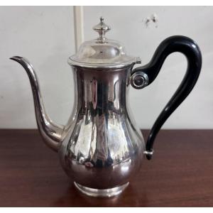 Empire Style Silver-plated Metal Chocolate Pot