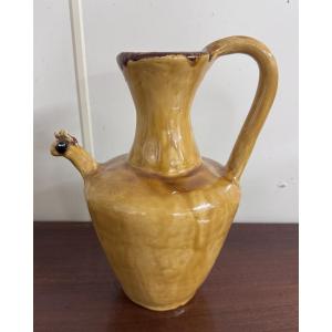 Ewer, Pitcher, Glazed Ceramic Figurine