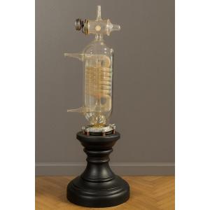 Designer Lamp Resembling A Blown Glass Scientific Tube