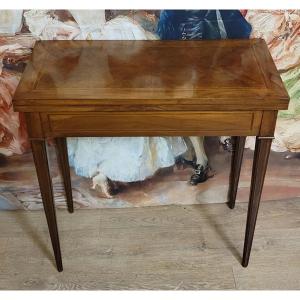 Louis XVI Period Mahogany And Marquetry Games Table