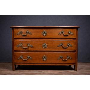 Antique Bombé Chest Of Drawers In Solid Wood – Louis XIV/louis XV Period – 18th Century  
