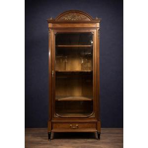 Louis XVI Parisian Library In Precious Wood And Gilt Bronze 