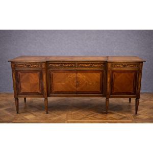 Venetian Marquetry Sideboard – Louis XVI Style  