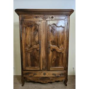 "de Sennecey" Wardrobe – Louis XV/18th Century Period – Solid Walnut M