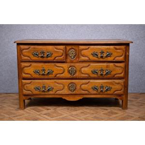 Antique Cherrywood Chest Of Drawers – Louis XV Style / Late 19th Century  