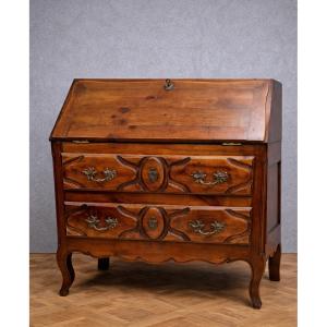  Antique Scriban Chest Of Drawers In Solid Wood – Louis XV Style  