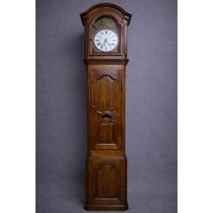 Large Antique Comtoise Clock – 19th Century – Solid Wood Cabinet 
