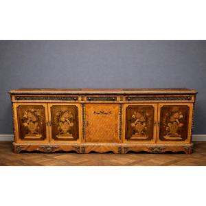 Marquetry Sideboard – Louis XV/transitional Style – 20th Century  