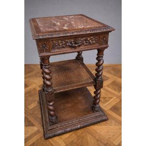 Antique Renaissance-style Console Table/shelf, Made Of Richly Carved Solid Wood