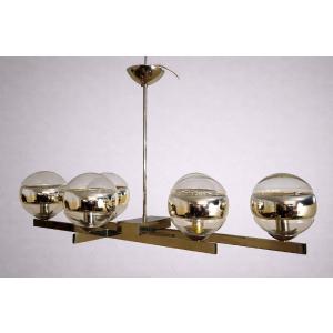 Gaétano Sciolari Milan: Vintage Chandelier, 1970s Design 