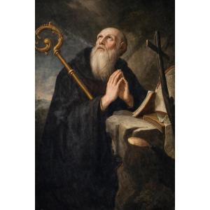 Antique Painting – 17th Century School, Oil On Canvas, Religious