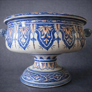 Nevers Faience Bowl/basin – Antoine Montagnon, 19th Century  