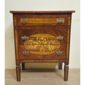 Marquetry Lady's Commode – Louis XVI Style – 20th Century    