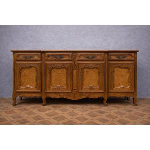 Large Antique Carved Wood Sideboard – Louis XV Style 