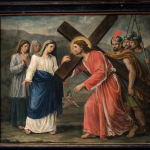 Stations Of The Cross – Oil On Canvas – Late 18th / Early 19th Century 